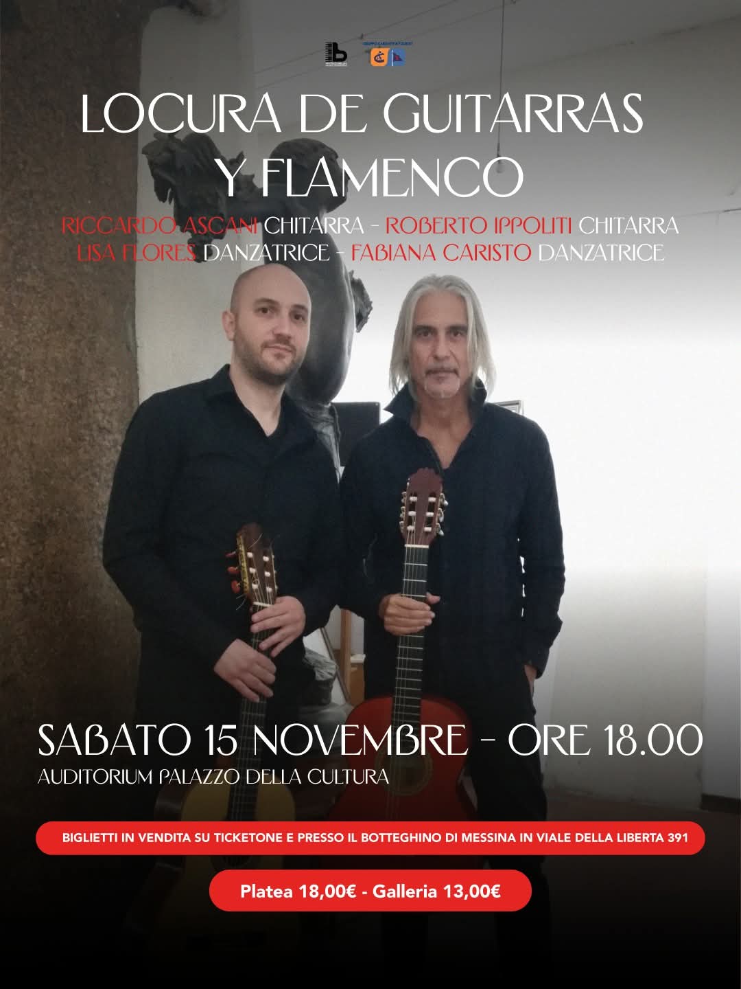 Locandina dell'evento "Locura de Guitarras y Flamenco"